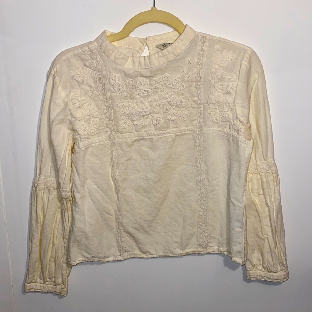 ZARA Basic blouse size M in Beige color